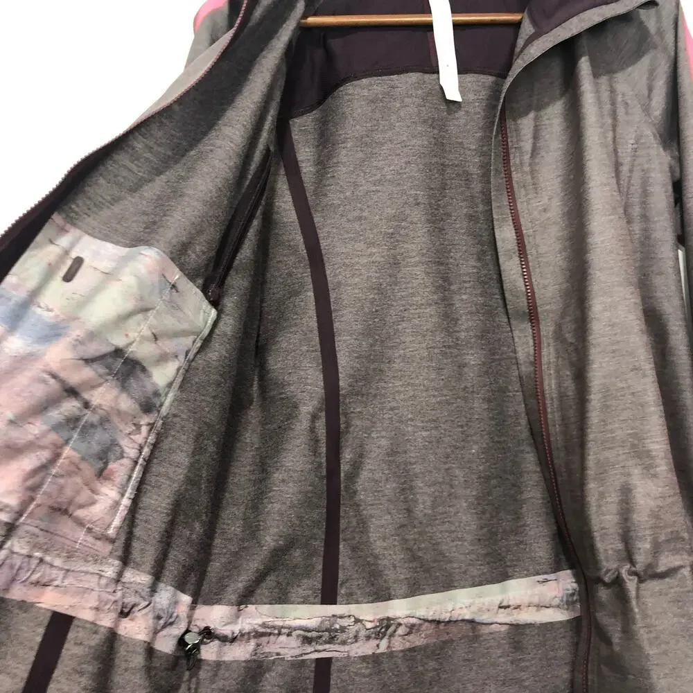 Lululemon The Drizz Rain Windbreaker Hoodie Jacket Multicolor Size 6